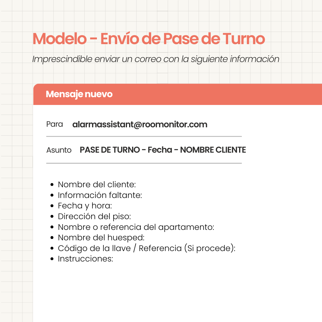 Pase de turno ES Pase de turno ES