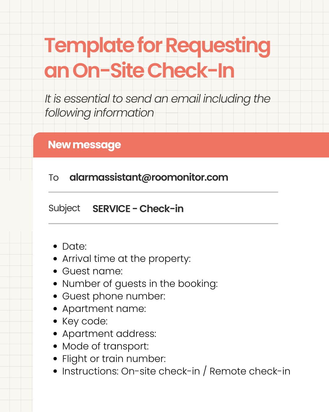 Solicitud check in clientes ENG